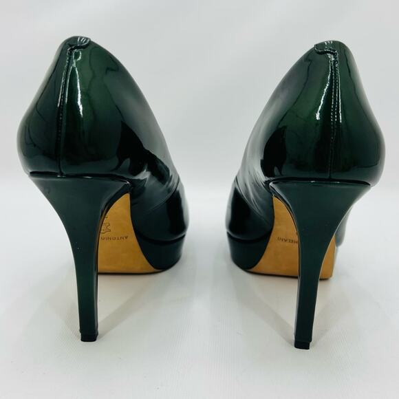 Antonio Melani Hunter Green Patent Leather Pump - Picture 5 of 10